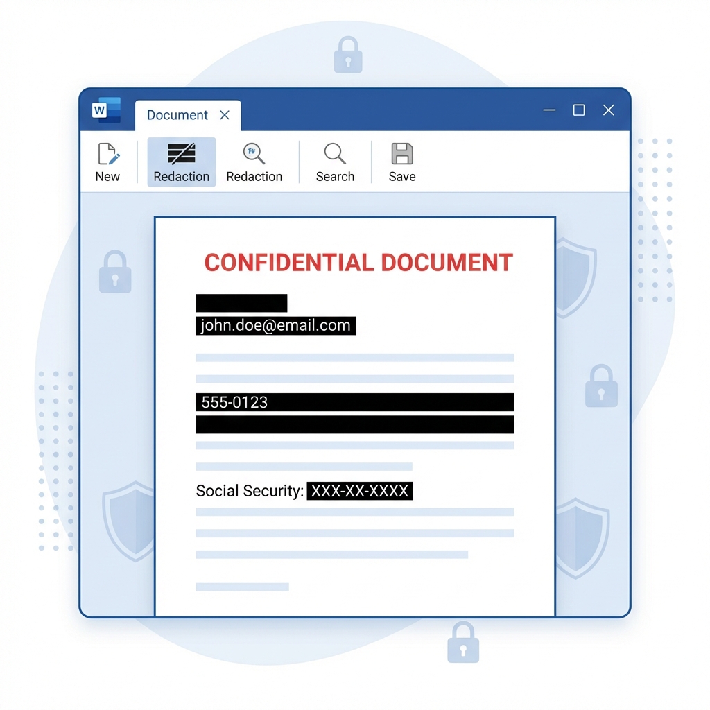 SecureDoc - Professional Document Redaction Add-in